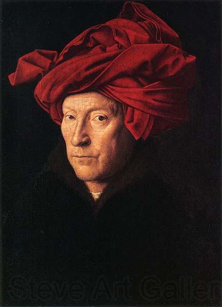 Jan Van Eyck Self-portrait Norge oil painting art